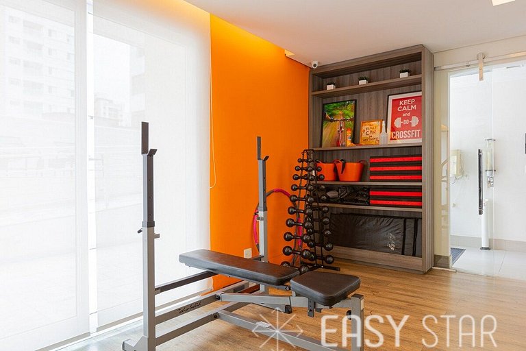 Easy Star - Lindo apartamento C/vaga no Itaim Bibi - AD03I