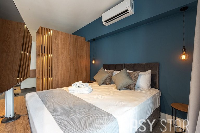 Easy Star - Studio moderno C/Vaga no Campo Belo - AH01I