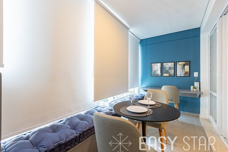 Easy Star - Studio moderno C/Vaga no Campo Belo - AH01I