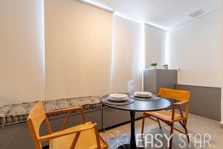 Easy Star - Lindo studio C/Vaga no Campo Belo - AH03I
