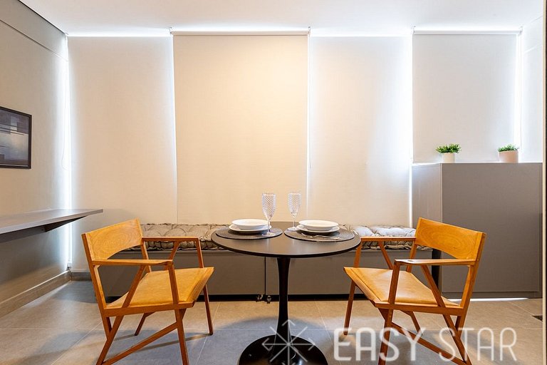Easy Star - Lindo studio C/Vaga no Campo Belo - AH03I