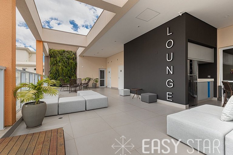 Easy Star - Lindo studio C/Vaga no Campo Belo - AH03I