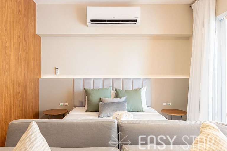 Easy Star - Studio sofisticado C/Vaga no Campo Belo - AH06I
