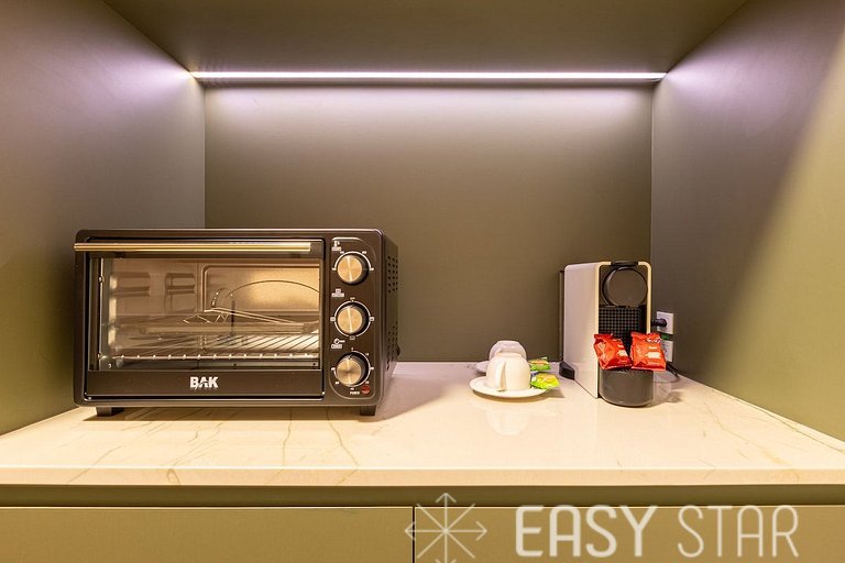 Easy Star - Studio sofisticado C/Vaga no Campo Belo - AH06I