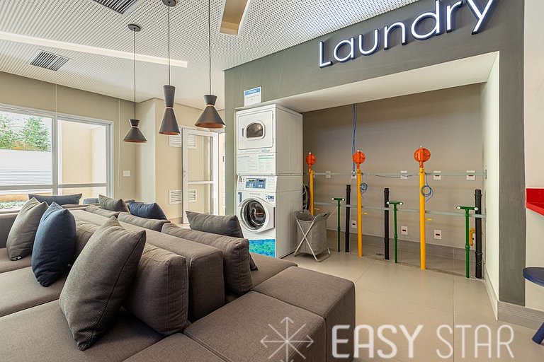 Easy Star - Studio sofisticado C/Vaga no Campo Belo - AH06I