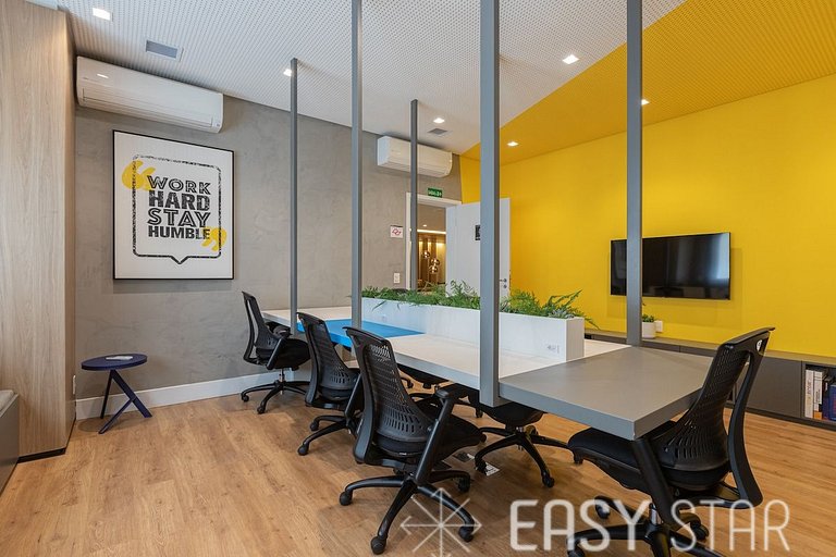 Easy Star - Studio sofisticado C/Vaga no Campo Belo - AH06I