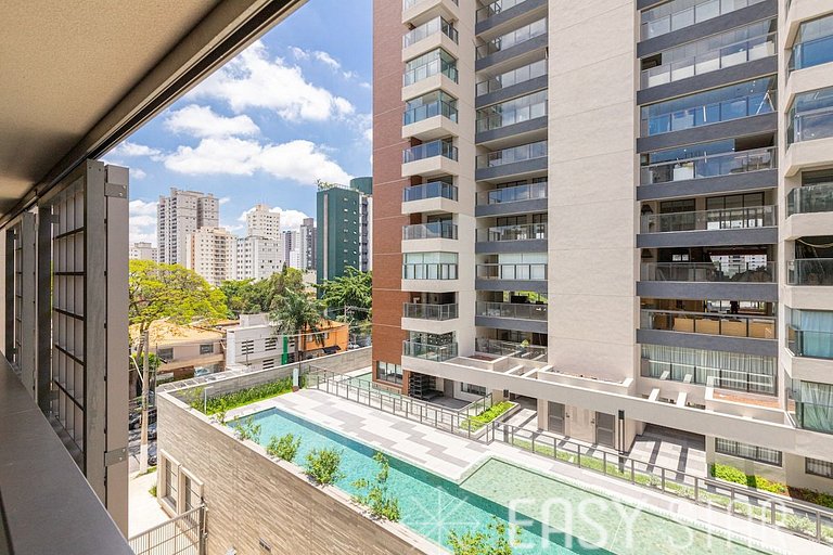 Easy Star - Studio charmoso com piscina no Brooklin! - BQ01I