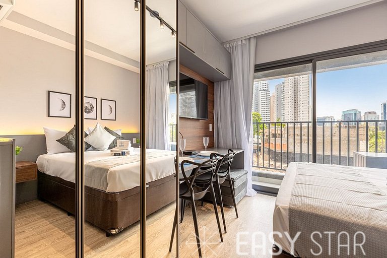Easy Star - Lindo studio com Brooklin - BU01I