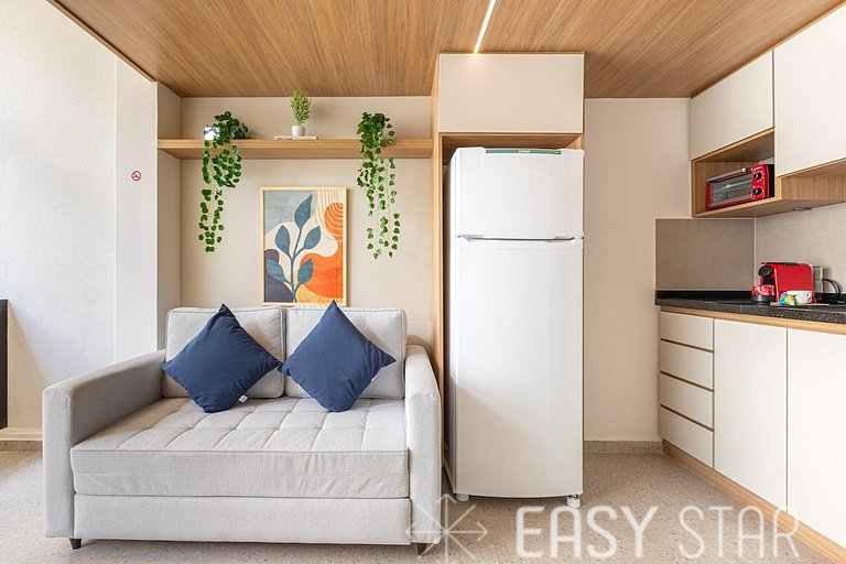 Easy Star - Apartamento fabuloso com mezanino ao lado do All