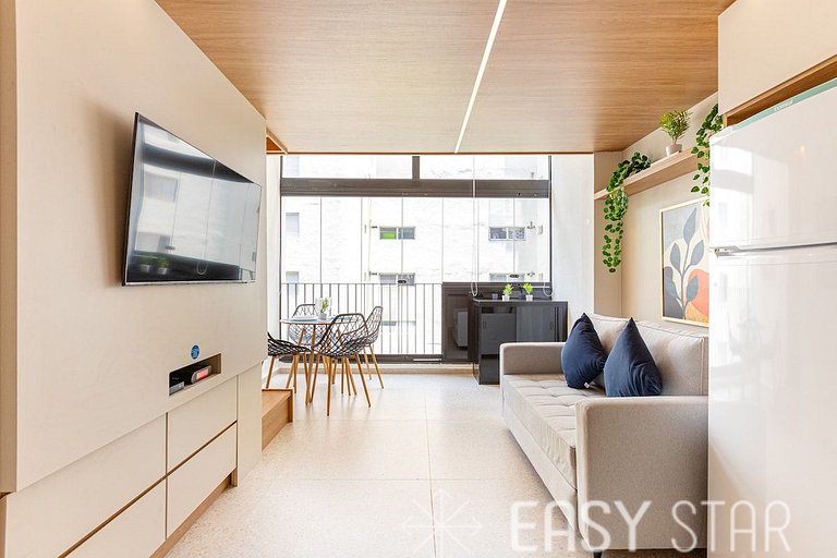 Easy Star - Apartamento fabuloso com mezanino ao lado do All