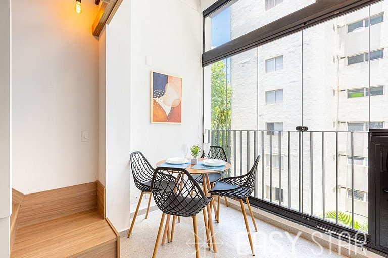 Easy Star - Apartamento fabuloso com mezanino ao lado do All