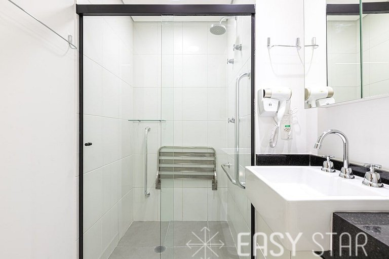 Easy Star - Apartamento fabuloso com mezanino ao lado do All