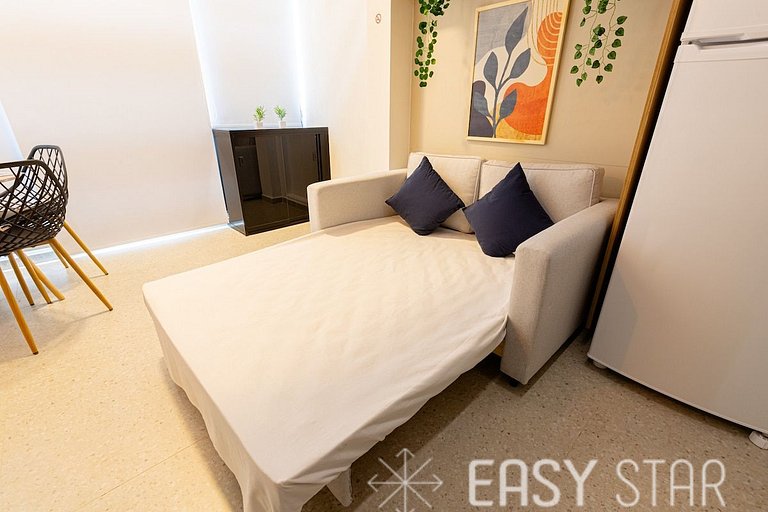Easy Star - Apartamento fabuloso com mezanino ao lado do All