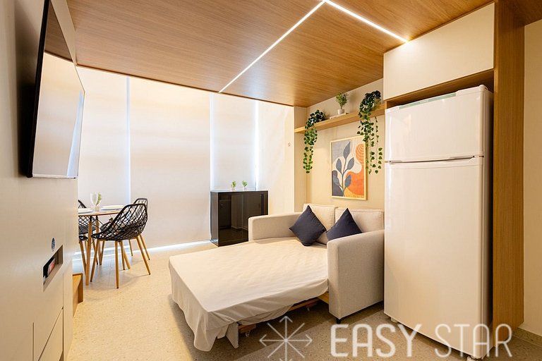 Easy Star - Apartamento fabuloso com mezanino ao lado do All
