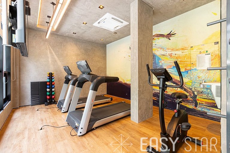 Easy Star - Apartamento fabuloso com mezanino ao lado do All