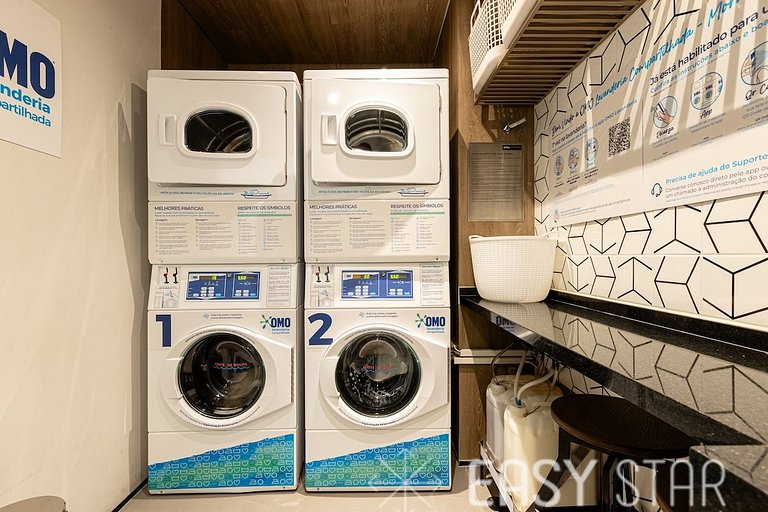 Easy Star - Apartamento fabuloso com mezanino ao lado do All