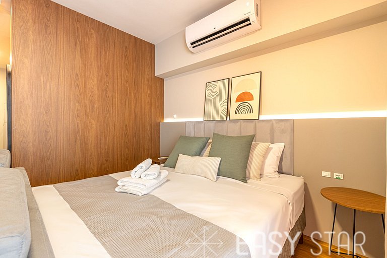 Easy Star - Studio sofisticado C/Vaga no Campo Belo - AH06I