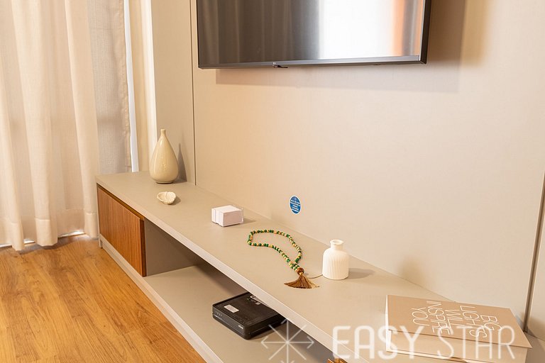 Easy Star - Studio sofisticado C/Vaga no Campo Belo - AH06I