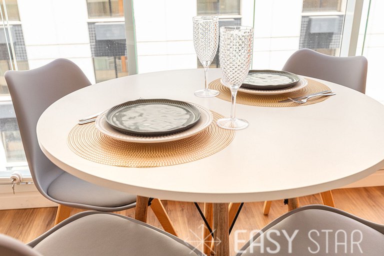 Easy Star - Studio sofisticado C/Vaga no Campo Belo - AH06I