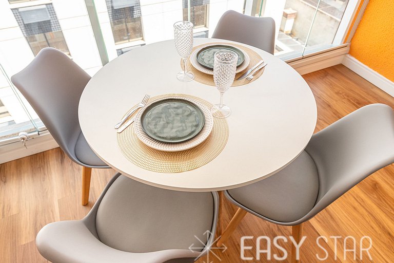 Easy Star - Studio sofisticado C/Vaga no Campo Belo - AH06I