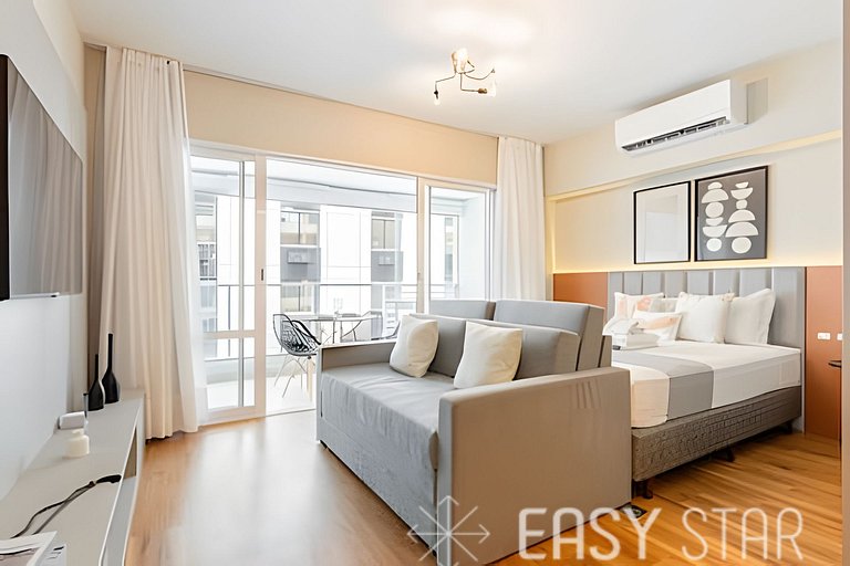 Easy Star - Fabuloso studio C/vaga no Campo Belo - CN01I