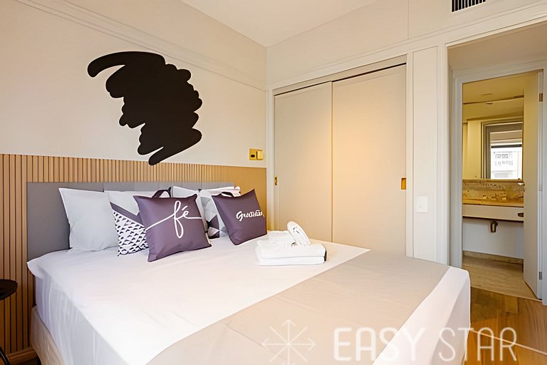 Easy Star - Lindo flat C/Vaga no Jardim Paulista - DO01I