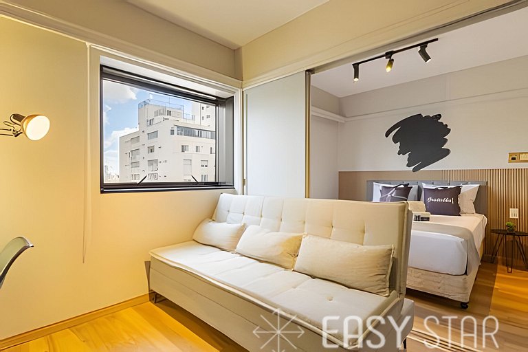 Easy Star - Lindo flat C/Vaga no Jardim Paulista - DO01I