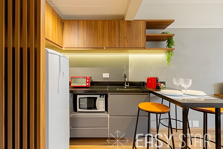 Easy Star - Lindo flat C/Vaga no Jardim Paulista - DO01I