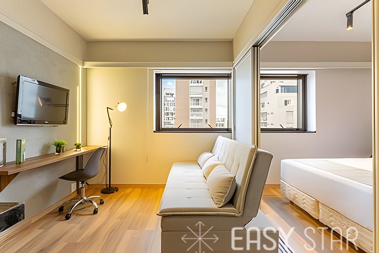 Easy Star - Lindo flat C/Vaga no Jardim Paulista - DO01I