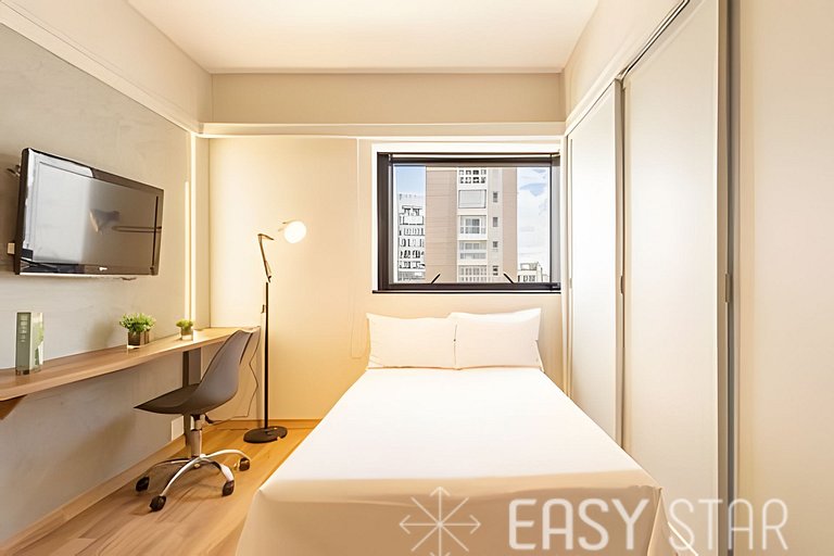 Easy Star - Lindo flat C/Vaga no Jardim Paulista - DO01I