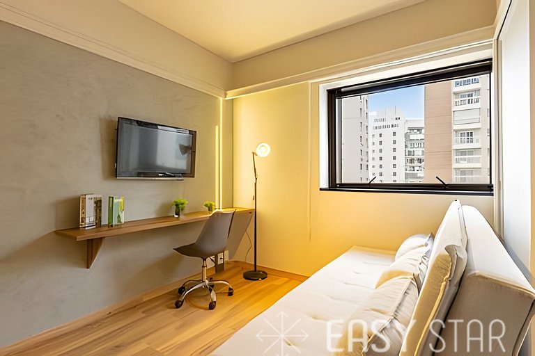 Easy Star - Lindo flat C/Vaga no Jardim Paulista - DO01I
