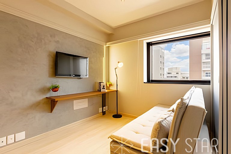 Easy Star - Prático flat próximo do Shopping Pamplona - DO03