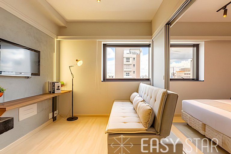 Easy Star - Prático flat próximo do Shopping Pamplona - DO03