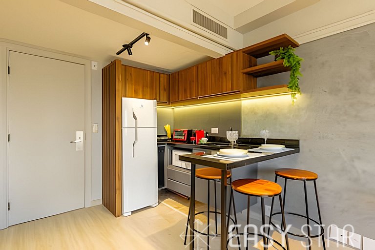 Easy Star - Prático flat próximo do Shopping Pamplona - DO03