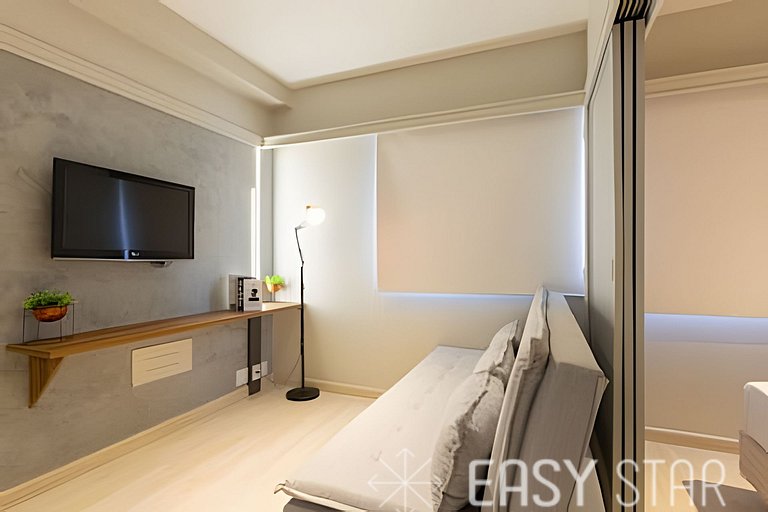 Easy Star - Prático flat próximo do Shopping Pamplona - DO03