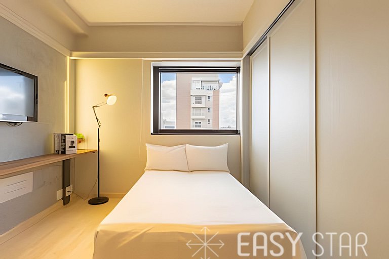Easy Star - Prático flat próximo do Shopping Pamplona - DO03