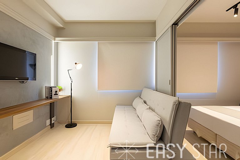 Easy Star - Prático flat próximo do Shopping Pamplona - DO03