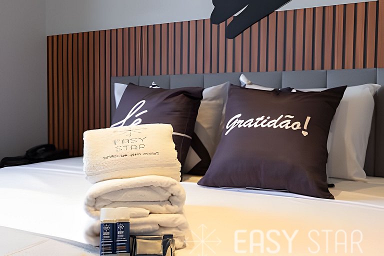 Easy Star - Prático flat próximo do Shopping Pamplona - DO03