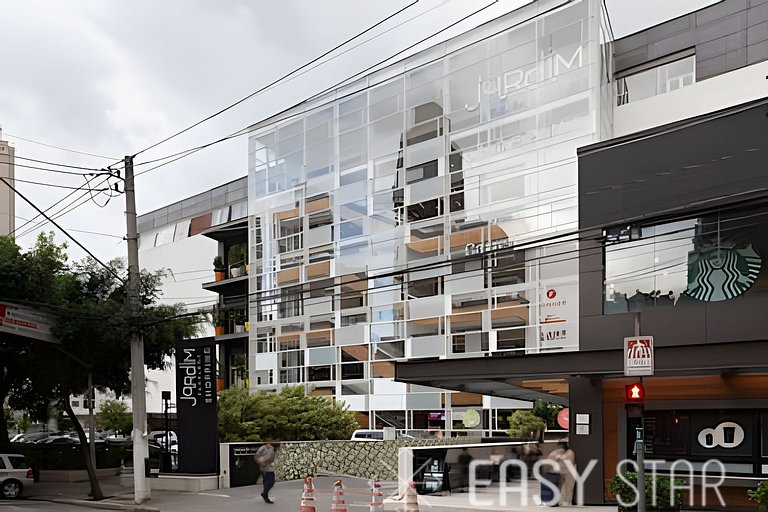 Easy Star - Prático flat próximo do Shopping Pamplona - DO03