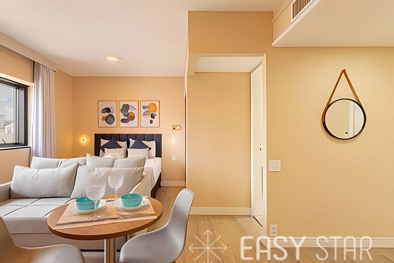 Easy Star - Lindo flat C/Vaga no Jardim Paulista - DU01I