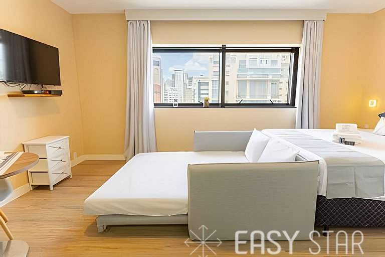 Easy Star - Lindo flat C/Vaga no Jardim Paulista - DU01I