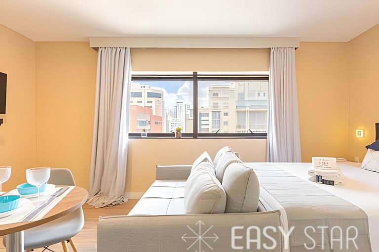Easy Star - Lindo flat C/Vaga no Jardim Paulista - DU01I