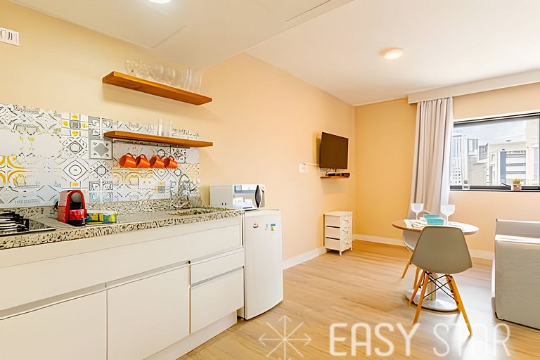 Easy Star - Lindo flat C/Vaga no Jardim Paulista - DU01I