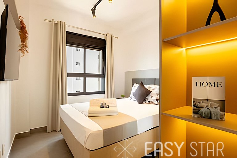 Easy Star - Lindo apartamento no coração de Pinheiros - ED03