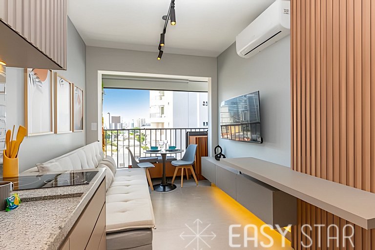 Easy Star - Lindo apartamento no coração de Pinheiros - ED03