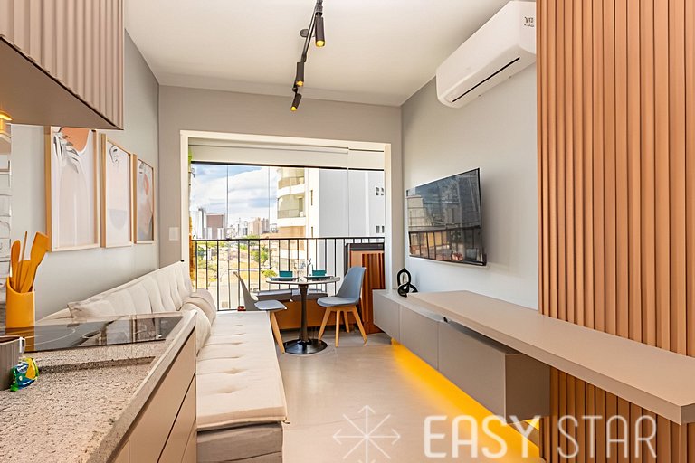 Easy Star - Lindo apartamento no coração de Pinheiros - ED03
