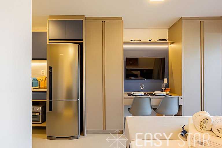Easy Star - Lindo studio iluminado no Brooklin - FE01I