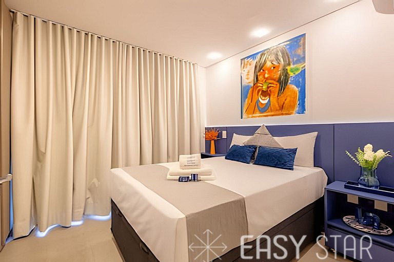 Easy Star - Lindo studio iluminado no Brooklin - FE01I