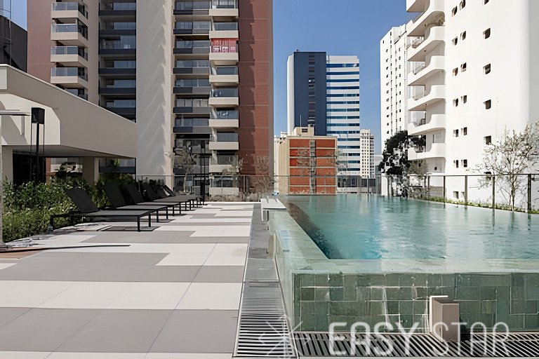 Easy Star - Lindo studio iluminado no Brooklin - FE01I