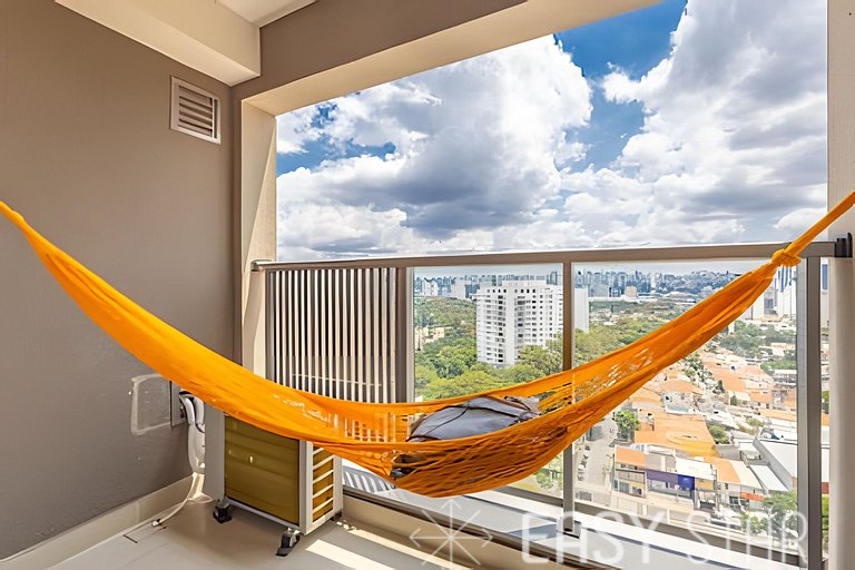 Studio com vista livre no Alto da Boa Vista